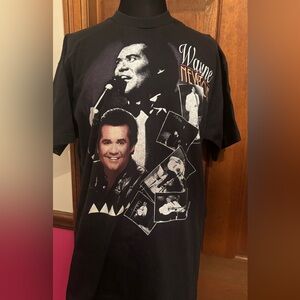Wayne Newton Black Graphic Tee - Men’s Shirt XL